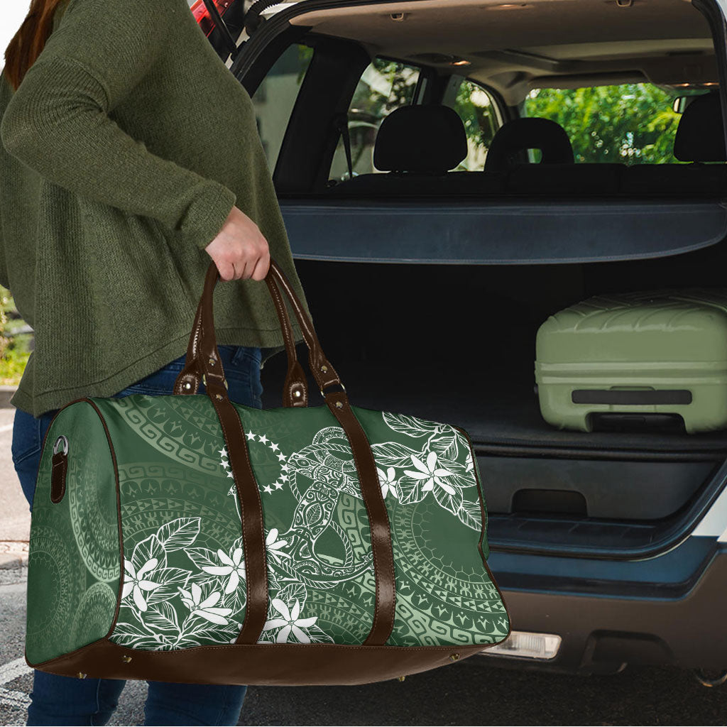Sage Green Kuki Airani Tapakau Travel Bag Tribal Anchor Mix Tiare LT7 - Polynesian Pride