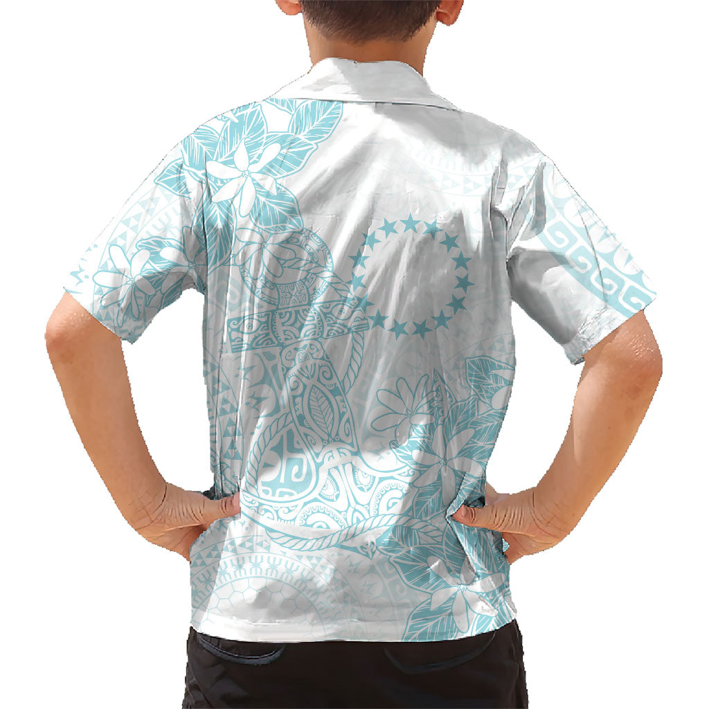 Turquoise Kuki Airani Tapakau Family Matching Puletasi and Hawaiian Shirt Tribal Anchor Mix Tiare LT7 - Polynesian Pride