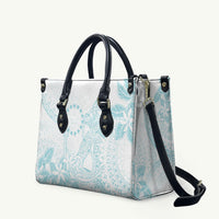 Turquoise Kuki Airani Tapakau Leather Bag Tribal Anchor Mix Tiare