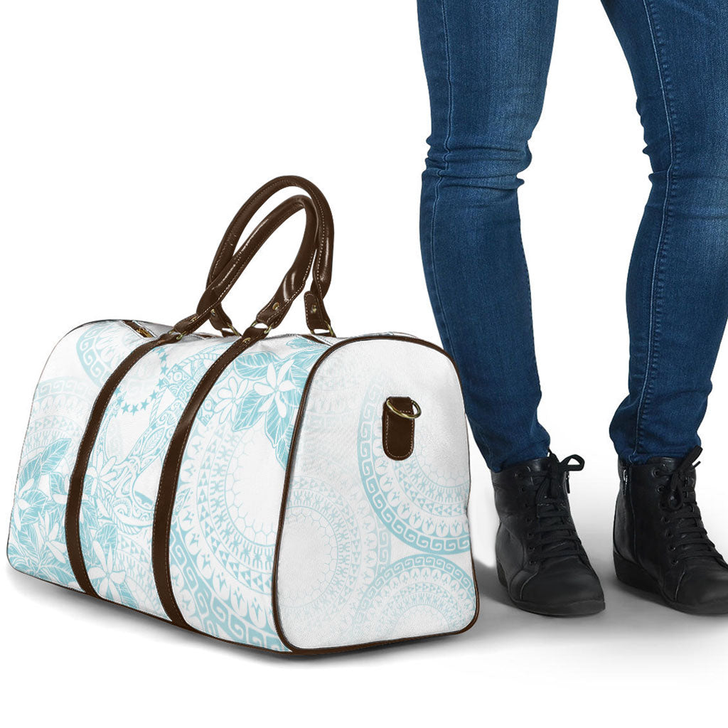 Turquoise Kuki Airani Tapakau Travel Bag Tribal Anchor Mix Tiare