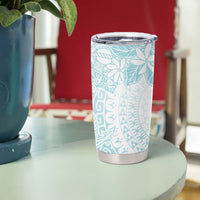 Turquoise Kuki Airani Tapakau Tumbler Cup Tribal Anchor Mix Tiare