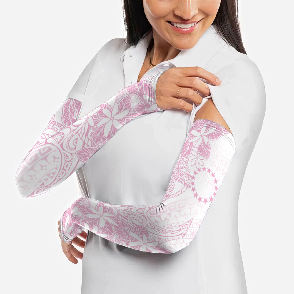 Candy Pink Kuki Airani Tapakau Arm Sleeves Tribal Anchor Mix Tiare
