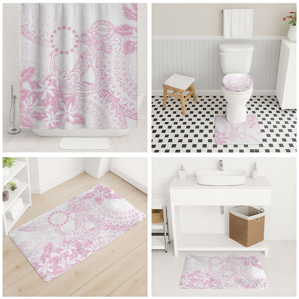 Candy Pink Kuki Airani Tapakau Bathroom Set Tribal Anchor Mix Tiare