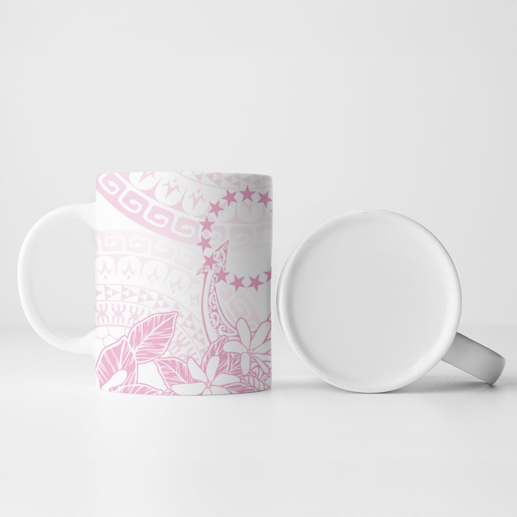 Candy Pink Kuki Airani Tapakau Ceramic Mug Tribal Anchor Mix Tiare