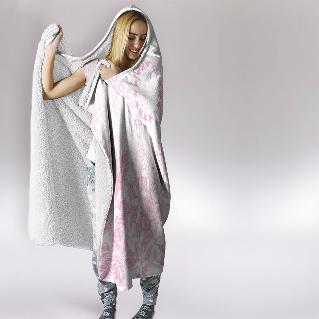Candy Pink Kuki Airani Tapakau Hooded Blanket Tribal Anchor Mix Tiare