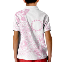 Candy Pink Kuki Airani Tapakau Kid Polo Shirt Tribal Anchor Mix Tiare LT7 - Polynesian Pride