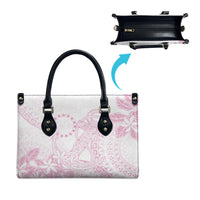 Candy Pink Kuki Airani Tapakau Leather Bag Tribal Anchor Mix Tiare LT7 - Polynesian Pride