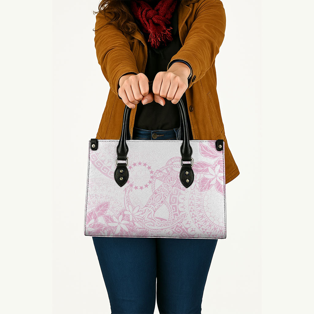Candy Pink Kuki Airani Tapakau Leather Bag Tribal Anchor Mix Tiare LT7 - Polynesian Pride