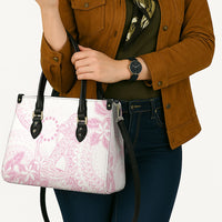 Candy Pink Kuki Airani Tapakau Leather Bag Tribal Anchor Mix Tiare LT7 - Polynesian Pride
