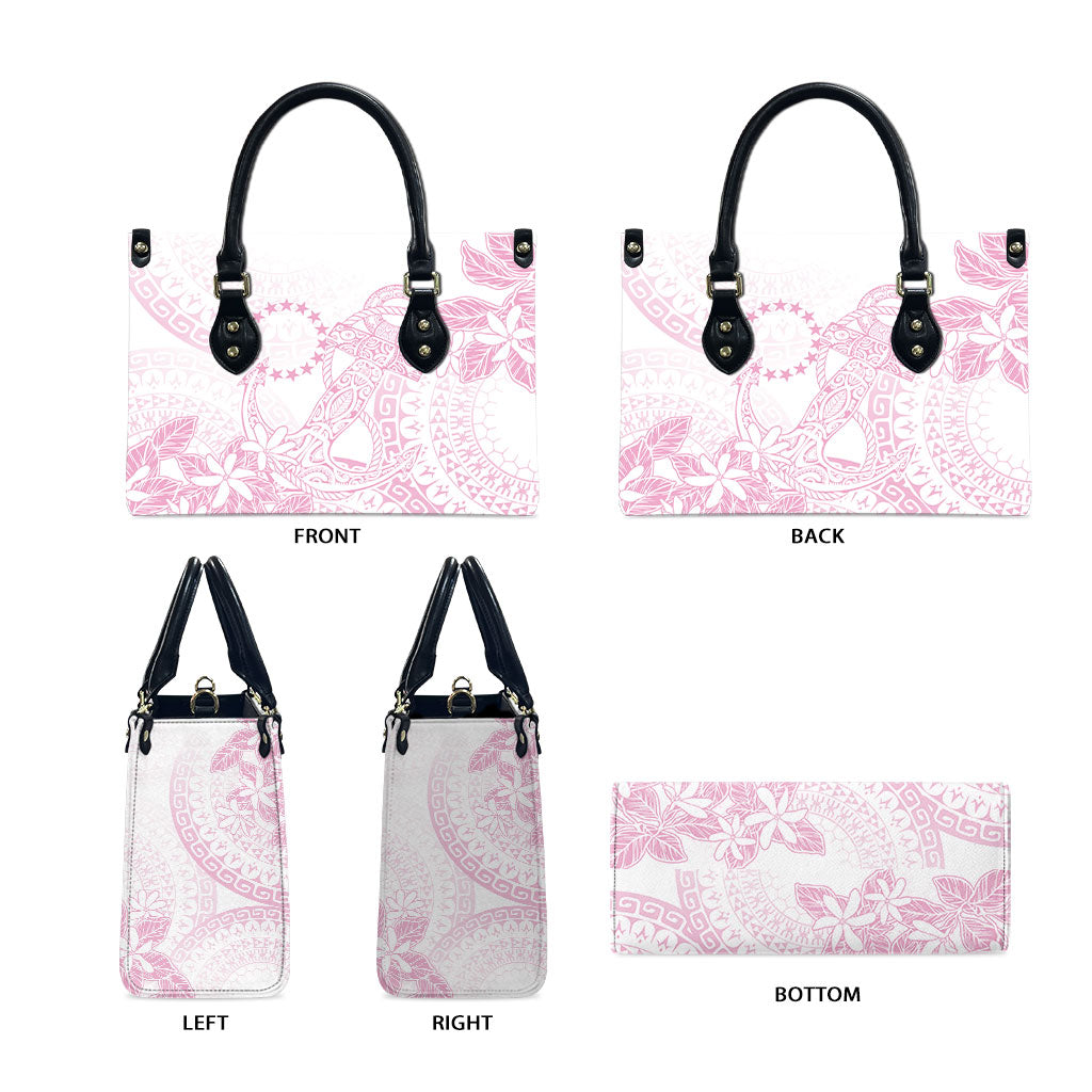 Candy Pink Kuki Airani Tapakau Leather Bag Tribal Anchor Mix Tiare LT7 - Polynesian Pride