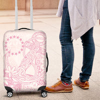 Candy Pink Kuki Airani Tapakau Luggage Cover Tribal Anchor Mix Tiare LT7 Candy Pink - Polynesian Pride