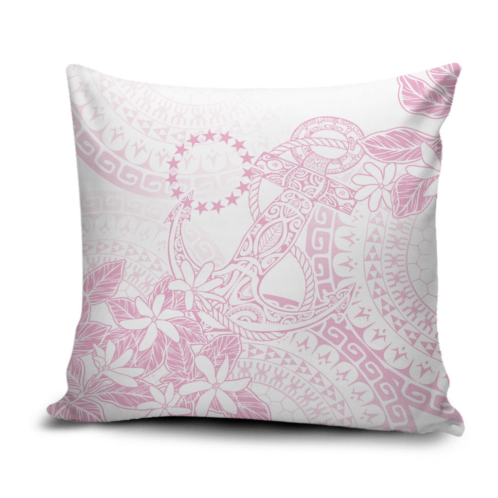 Candy Pink Kuki Airani Tapakau Pillow Cover Tribal Anchor Mix Tiare