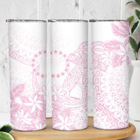 Candy Pink Kuki Airani Tapakau Skinny Tumbler Tribal Anchor Mix Tiare LT7 - Polynesian Pride