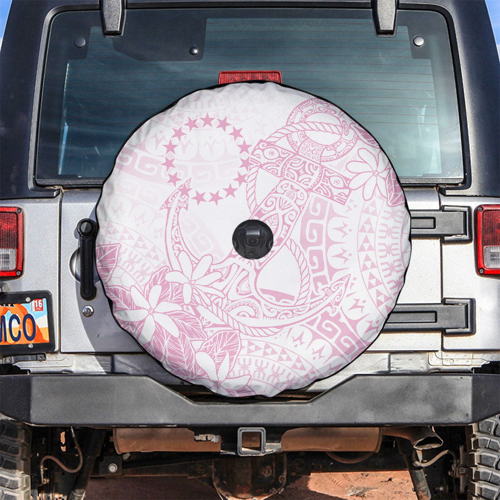Candy Pink Kuki Airani Tapakau Spare Tire Cover Tribal Anchor Mix Tiare LT7 Candy Pink - Polynesian Pride