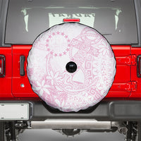 Candy Pink Kuki Airani Tapakau Spare Tire Cover Tribal Anchor Mix Tiare LT7 - Polynesian Pride