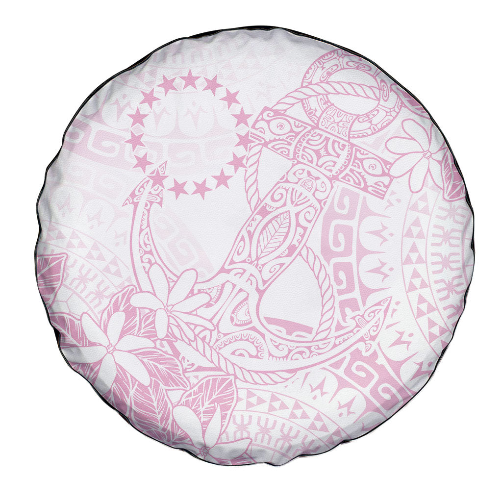 Candy Pink Kuki Airani Tapakau Spare Tire Cover Tribal Anchor Mix Tiare LT7 - Polynesian Pride