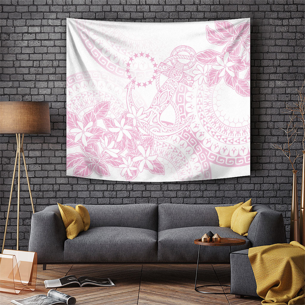 Candy Pink Kuki Airani Tapakau Tapestry Tribal Anchor Mix Tiare
