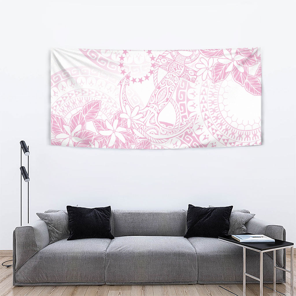 Candy Pink Kuki Airani Tapakau Tapestry Tribal Anchor Mix Tiare