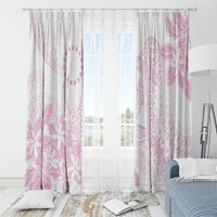 Candy Pink Kuki Airani Tapakau Window Curtain Tribal Anchor Mix Tiare