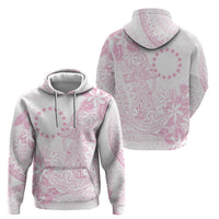 Candy Pink Kuki Airani Tapakau Zip Hoodie Tribal Anchor Mix Tiare LT7 - Polynesian Pride