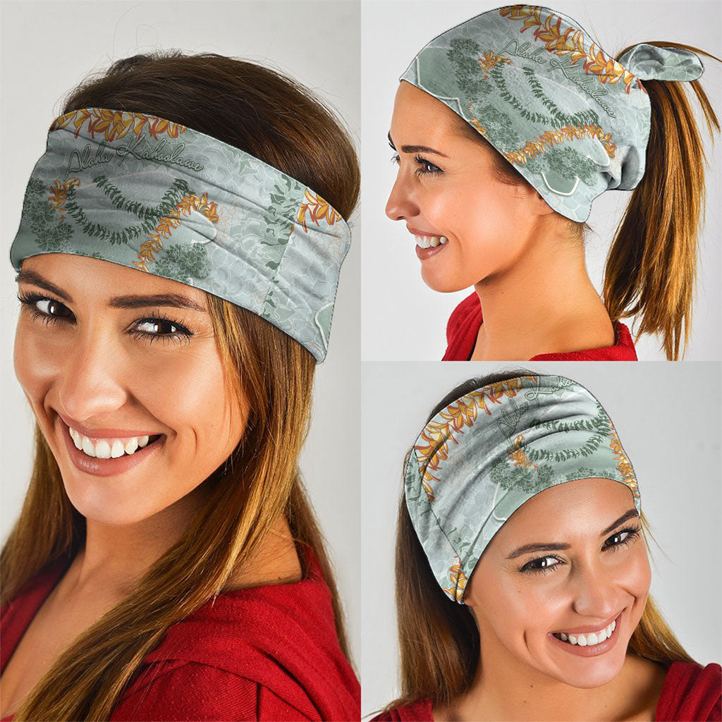 Hawaii Kaho'olawe Island Flowers Lei Neck Gaiter Silver Hinahina Kū Kahakai