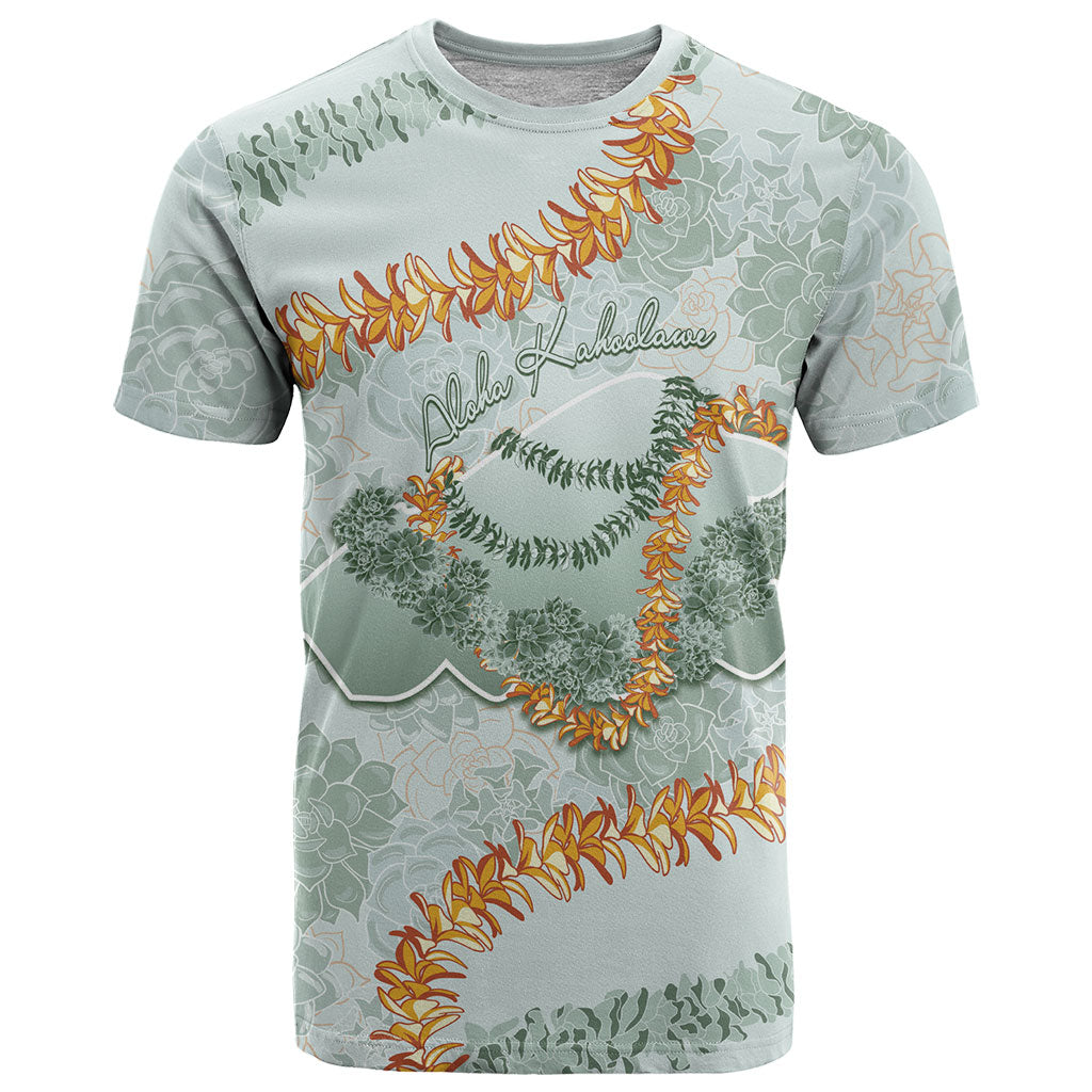 Hawaii Kaho'olawe Island Flowers Lei T Shirt Silver Hinahina Kū Kahakai LT7 Silver - Polynesian Pride