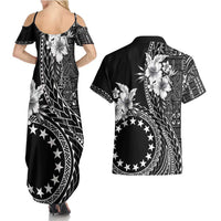 Kia Orana Cook Islands Couples Matching Summer Maxi Dress and Hawaiian Shirt Tiare and Stars LT7 - Polynesian Pride