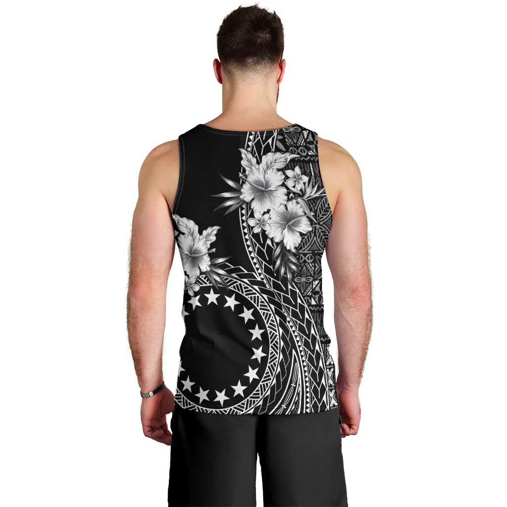 Kia Orana Cook Islands Men Tank Top Tiare and Stars LT7 - Polynesian Pride