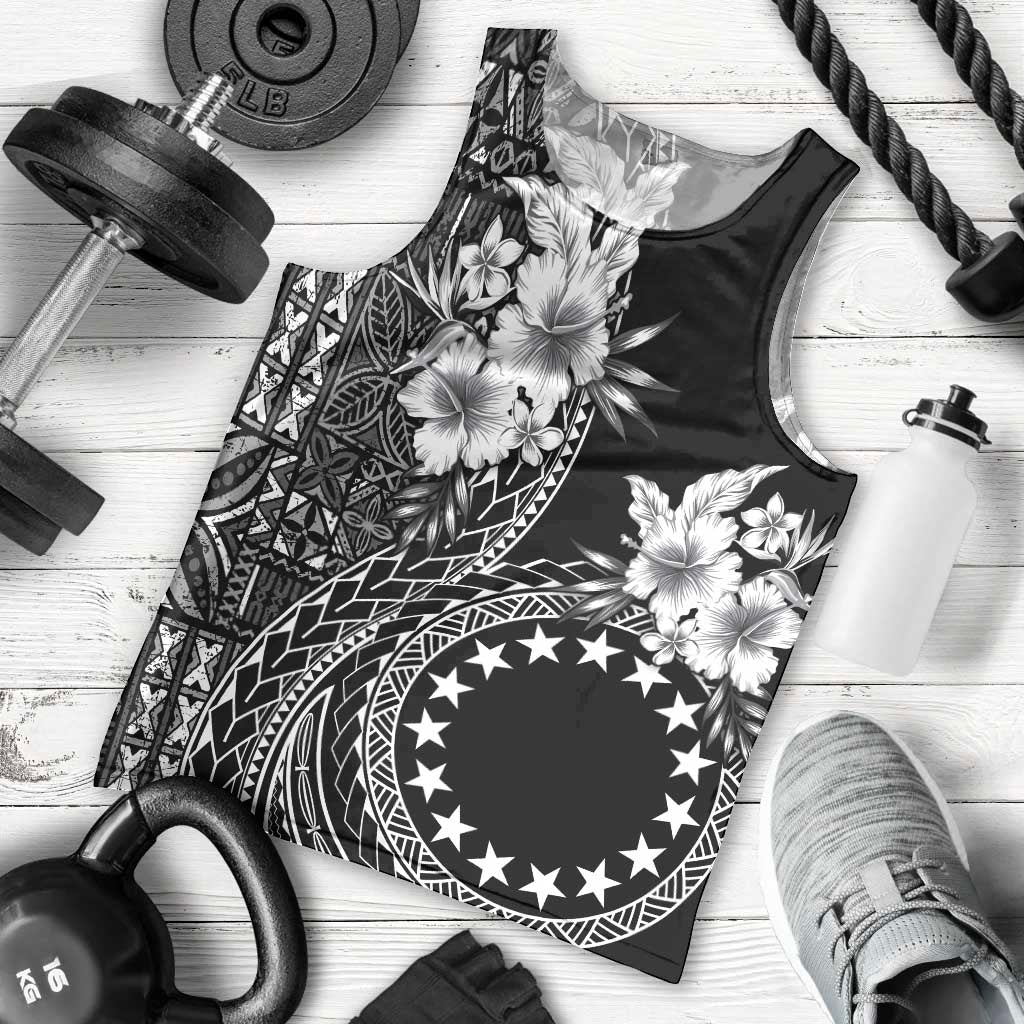 Kia Orana Cook Islands Men Tank Top Tiare and Stars LT7 - Polynesian Pride