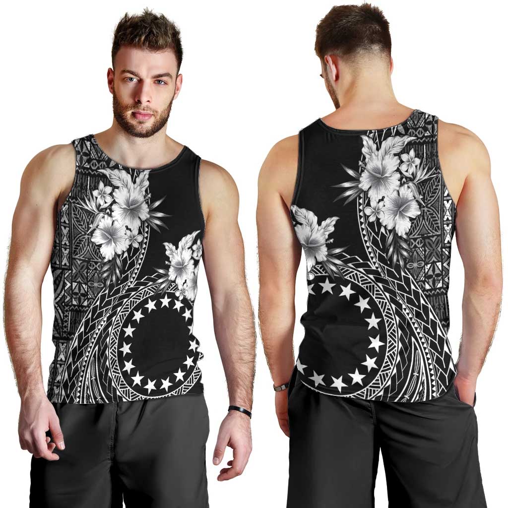 Kia Orana Cook Islands Men Tank Top Tiare and Stars LT7 - Polynesian Pride