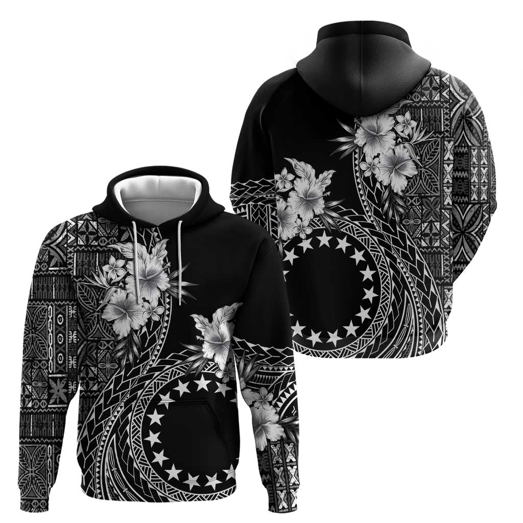 Kia Orana Cook Islands Zip Hoodie Tiare and Stars LT7 - Polynesian Pride