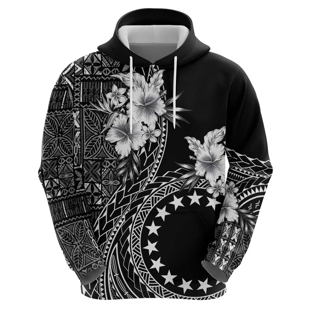 Kia Orana Cook Islands Zip Hoodie Tiare and Stars LT7 - Polynesian Pride