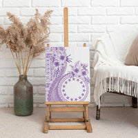 Kia Orana Cook Islands Canvas Wall Art Tiare and Stars - Lavender LT7 - Polynesian Pride