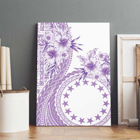 Kia Orana Cook Islands Canvas Wall Art Tiare and Stars - Lavender LT7 - Polynesian Pride