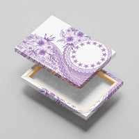 Kia Orana Cook Islands Canvas Wall Art Tiare and Stars - Lavender LT7 - Polynesian Pride