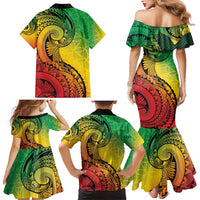 Vanuatu 45th Independence Anniversary Family Matching Mermaid Dress and Hawaiian Shirt Ni-Van Sandroing LT7 - Polynesian Pride