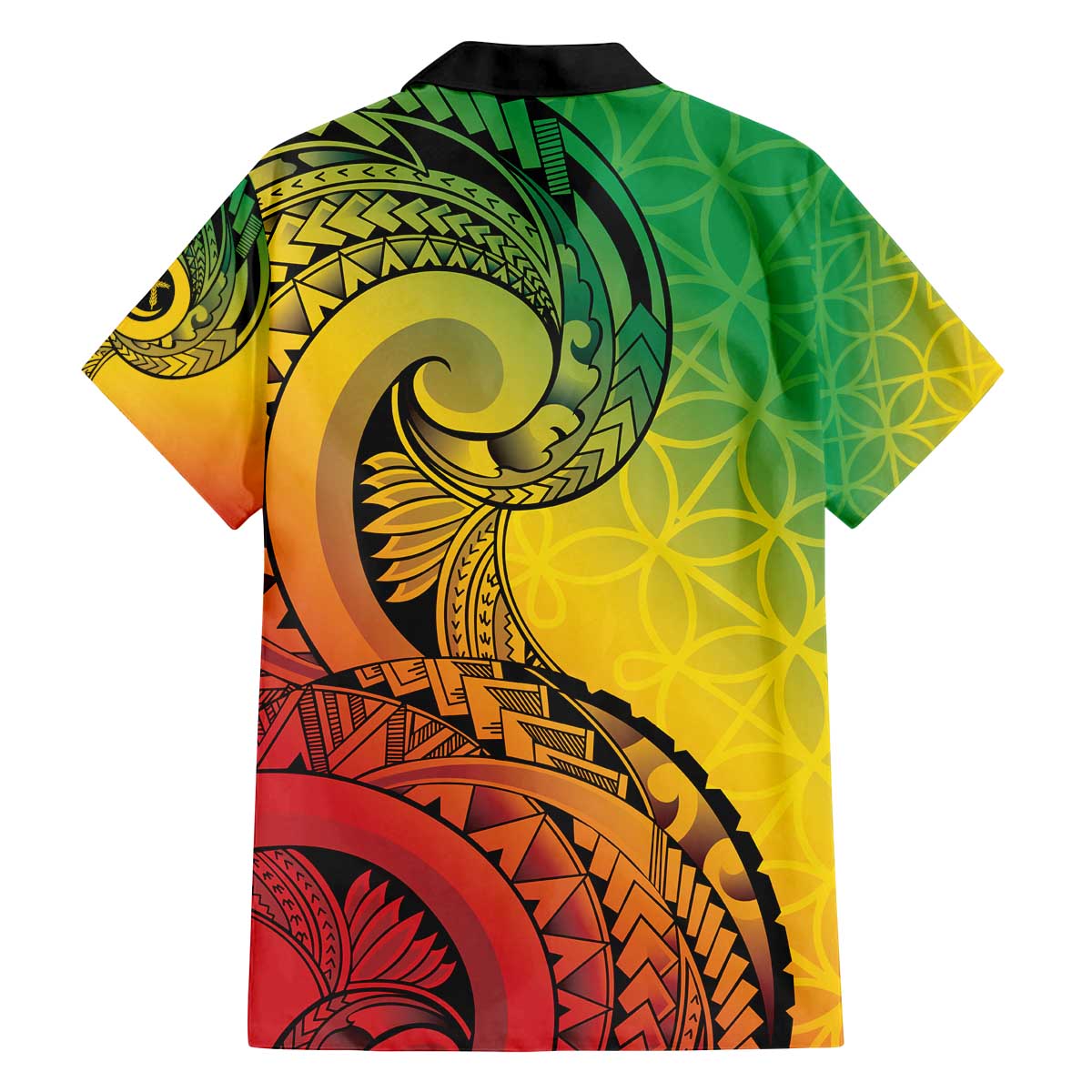 Vanuatu 45th Independence Anniversary Family Matching Off The Shoulder Long Sleeve Dress and Hawaiian Shirt Ni-Van Sandroing LT7 - Polynesian Pride