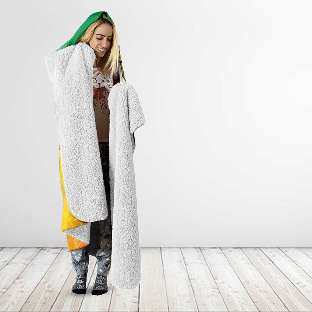 Vanuatu 45th Independence Anniversary Hooded Blanket Ni-Van Sandroing - Polynesian Pride