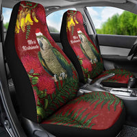 Kakapo Bird New Zealand Car Seat Cover Floral Christmas LT7 - Polynesian Pride