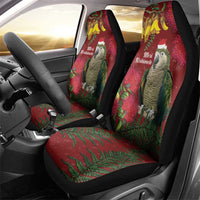 Kakapo Bird New Zealand Car Seat Cover Floral Christmas LT7 - Polynesian Pride