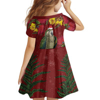 Kakapo Bird New Zealand Family Matching Off Shoulder Short Dress and Hawaiian Shirt Floral Christmas LT7 - Polynesian Pride