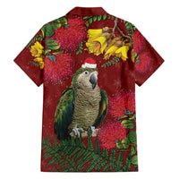 Kakapo Bird New Zealand Family Matching Off Shoulder Short Dress and Hawaiian Shirt Floral Christmas LT7 - Polynesian Pride