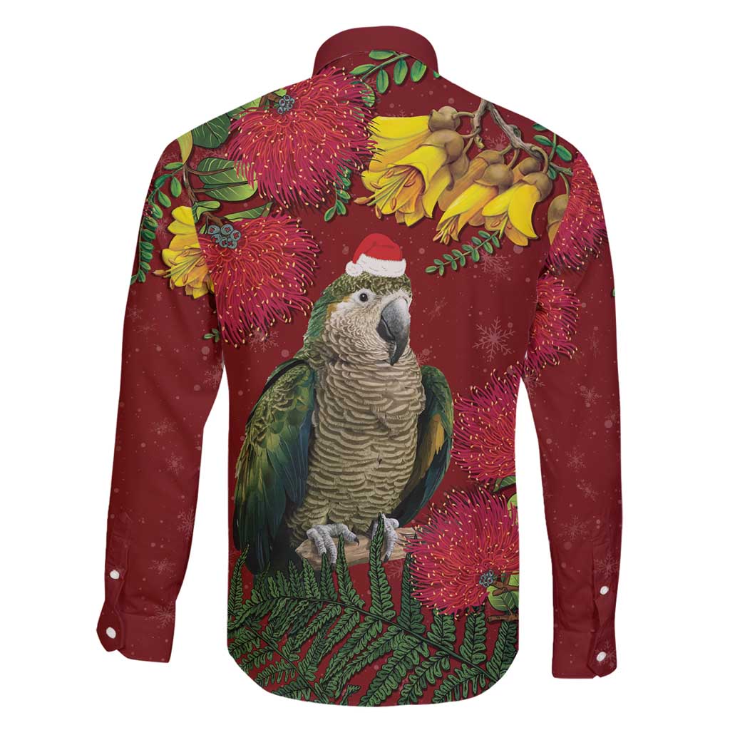 Kakapo Bird New Zealand Family Matching Puletasi and Hawaiian Shirt Floral Christmas LT7 - Polynesian Pride