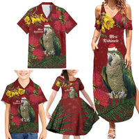 Kakapo Bird New Zealand Family Matching Summer Maxi Dress and Hawaiian Shirt Floral Christmas LT7 - Polynesian Pride