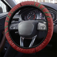 Kakapo Bird New Zealand Steering Wheel Cover Floral Christmas