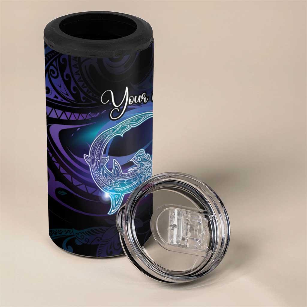 Polynesian Personalized Memorial 4 in 1 Can Cooler Tumbler Oceanic Infinity Symbol - Until We Meet Again - Polynesian Pride