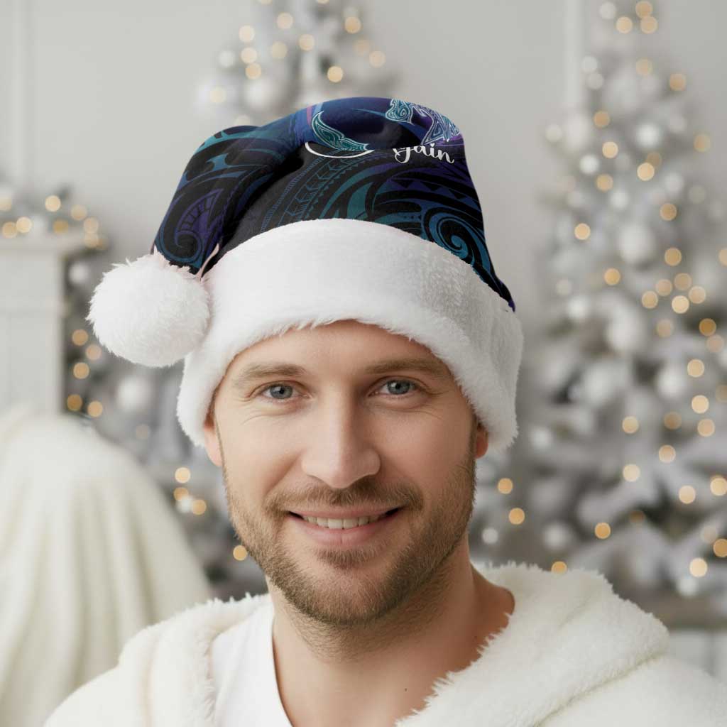 Polynesian Personalized Memorial Christmas Santa Hat Oceanic Infinity Symbol - Until We Meet Again - Polynesian Pride