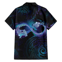 Polynesian Personalized Memorial Family Matching Off Shoulder Maxi Dress and Hawaiian Shirt Oceanic Infinity Symbol - Until We Meet Again LT7 - Polynesian Pride