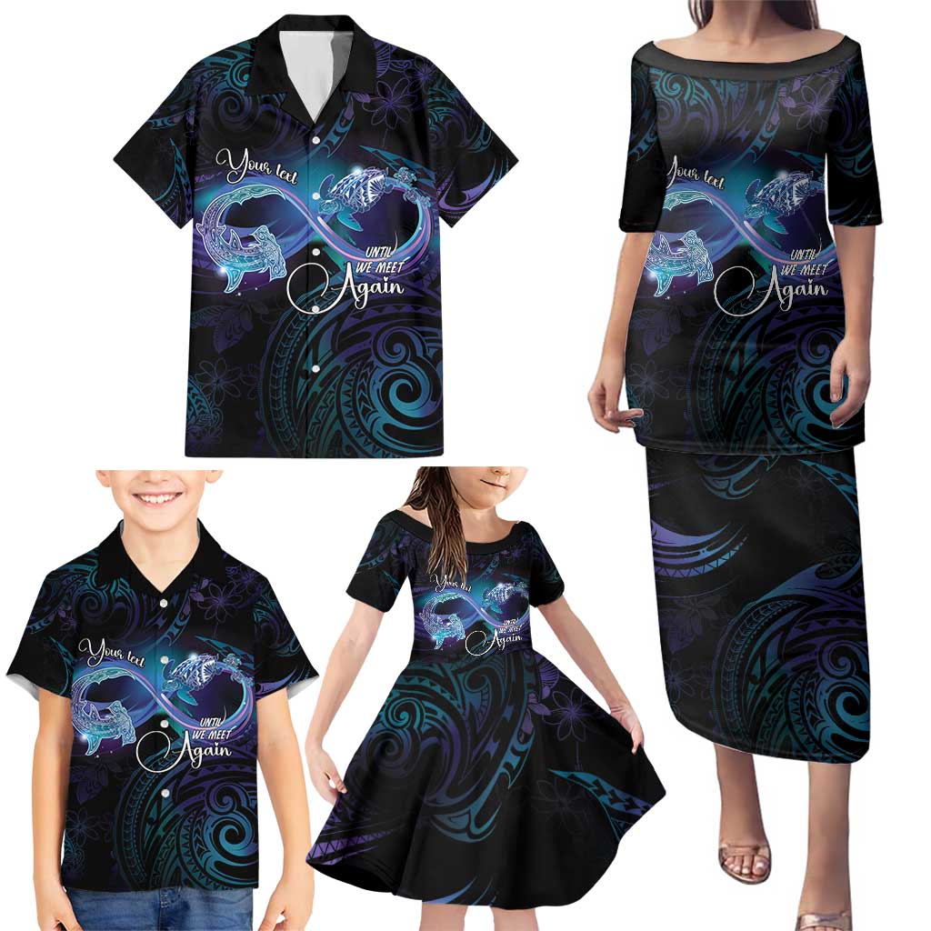 Polynesian Personalized Memorial Family Matching Puletasi and Hawaiian Shirt Oceanic Infinity Symbol - Until We Meet Again LT7 - Polynesian Pride