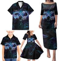 Polynesian Personalized Memorial Family Matching Puletasi and Hawaiian Shirt Oceanic Infinity Symbol - Until We Meet Again LT7 - Polynesian Pride